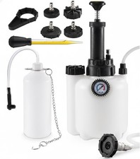 3L Brake Fluid Bleeder Kit w/ 1L Catch Bottle, Pressure Brake Bleeding Tool, ...