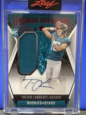 Trevor Lawrence 2021 Rookies & Stars Freshman Orientation Jaguars RPA Auto 16/35
