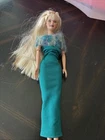 1998 Mattel Hollywood Nails Barbie Vintage Fashion Dress Shaw Blond