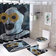Bathroom set or Shower Curtain Set for Fan Horror Clown-gift for Fan