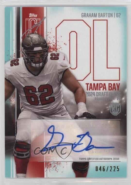 2024 Topps Signature Class Rookie Teal /225 Graham Barton #RCA-GB Auto RC 7g8