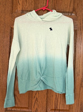 Abercrombie Kids Girls' Ombre Knot Front Hoodie, size 15/16