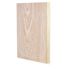 Swamp Ash Electric Guitar Body Blank, 1-Piece