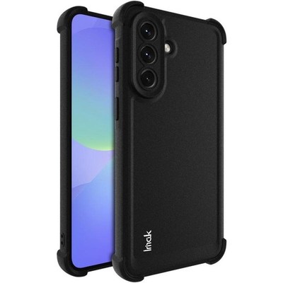 IMAK Stoßfeste TPU Hülle mit Airbag für Samsung Galaxy A37 5G Mattschwarz
