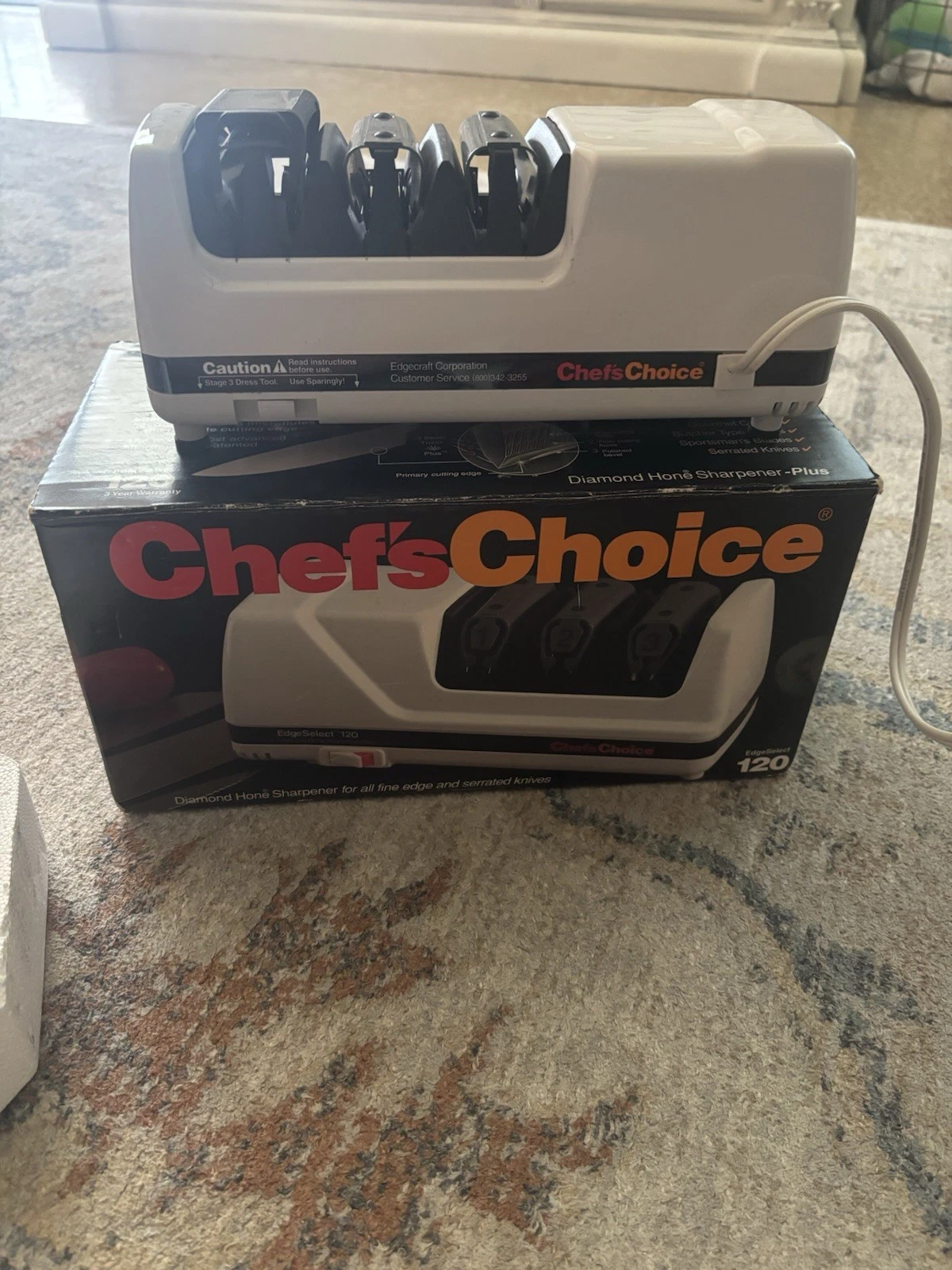 Knife Sharpener Chefs Choice EdgeSelet 120 Fine Edge & Serrated Knives
Opens in a new window or tab