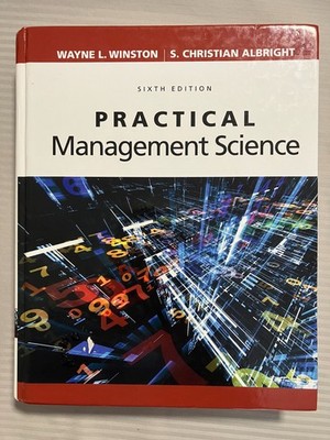 Practical Management Science ~ Like New