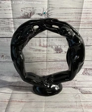 Mcm Vtg Ceramic Haeger Eternity Circle Of Love Sculpture Art Deco Original Tag