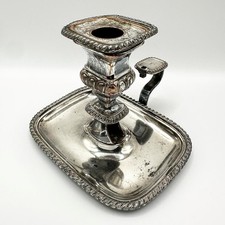 BASTONE DA CAMERA OBLUNGO GEORGIANO VECCHIO PIATTO SHEFFIELD c1810