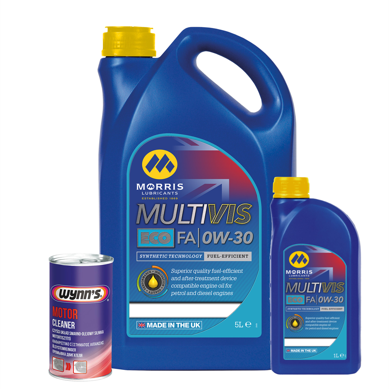 MORRIS 0w30 Fully Synthetic Engine Oil C2 WSS-M2C950 6L + Engine Flush