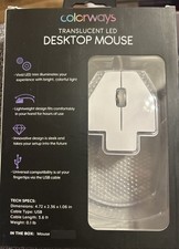 Color ways Translucent Led Desktop Mouse