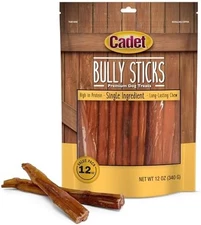 Cadet Bully Sticks for Small Dogs 12oz Natural