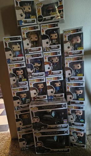 Funko Supernatural Pop! Large lot. All in protectors.