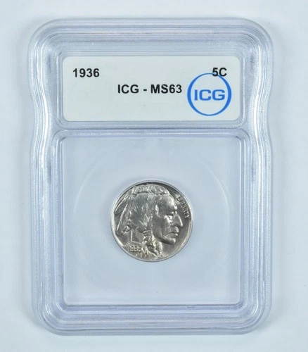 1936 Indian Head Buffalo Nickel MS63 ICG *3520