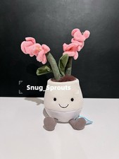 AUTHENTIC NWT Jellycat amuseable pink orchid plant in Pot - FAST SHIPPING