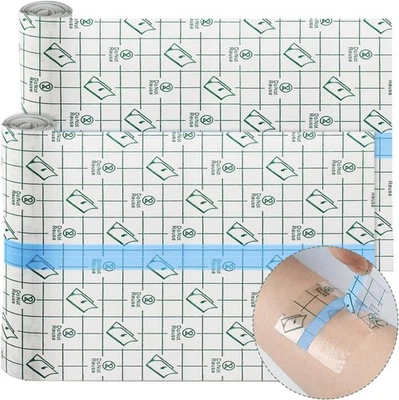 VIEXPAND 2 Stück Duschpflaster Wasserfest Pflaster Groß Rolle,Wasserdicht Transparent B