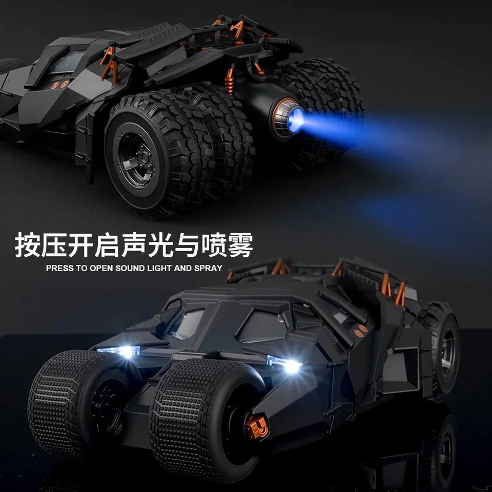 1:24 THE BATMAN Batmobile 2008 DC Comics Diecast Car Toy Gift Collectible NEW - Image 2 of 4