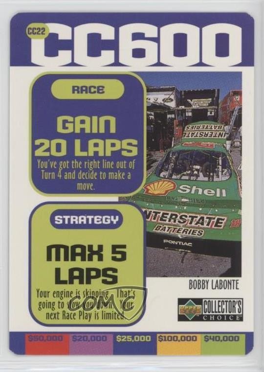 1998 Upper Deck Collector's Choice CC600 Bobby Labonte #CC22 HOF 0q3