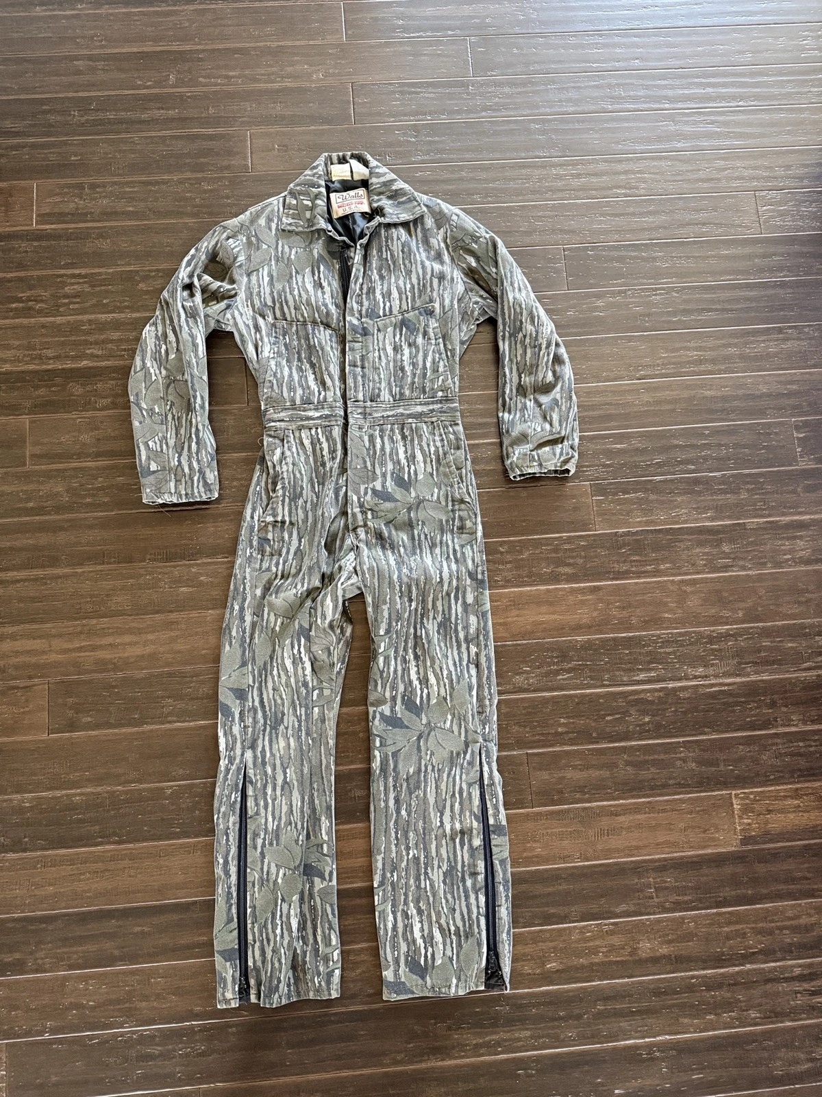 Vintage Blizzard Pruf Walls Realtree Camo Jumpsuit Pants Outdoor Hunting