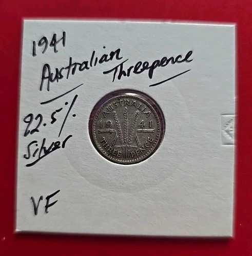 1941 Australia Threepence — photo from the most recent tracked eBay sale