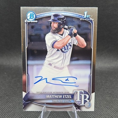 Bowman Chrome 2023 Matthew Etzel #CPA-ME Rookie Auto Rays MLB
