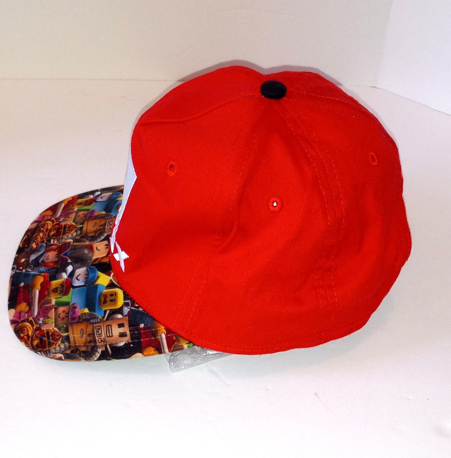 Roblox Youth Flat Bill Gamers Hat Red Snapback Adjustable OSFM