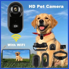 WiFi Cat Dog Pet Collar 1080P HD Monitor Camera Video Recorder Mini Body Camera 