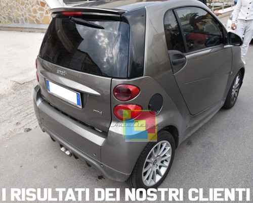 SMART ForTwo 451 Restyling 2012-2015 SPOILER DIFFUSORE POSTERIORE NERO LUCIDO - Foto 16 di 17