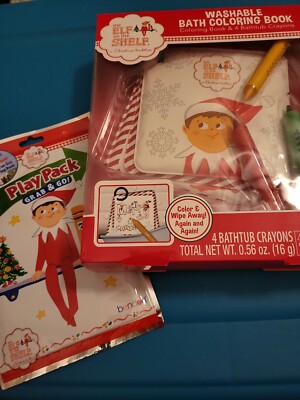 Elf On The Shelf Washable Bath Coloring Book & Play Pack
