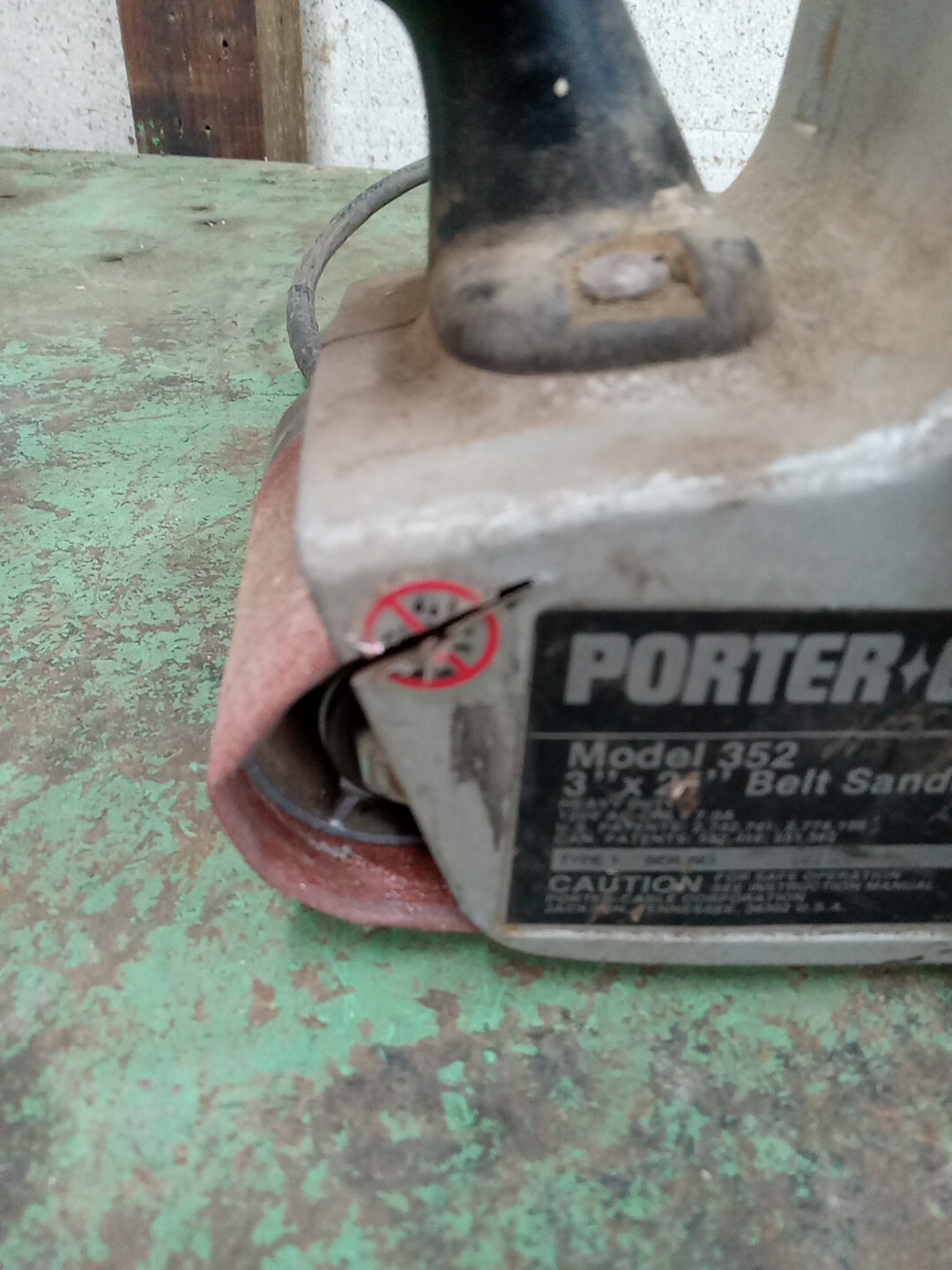 Porter Cable 352 Belt Sander 3" x 21" w/ Dust Bag USA eBay
