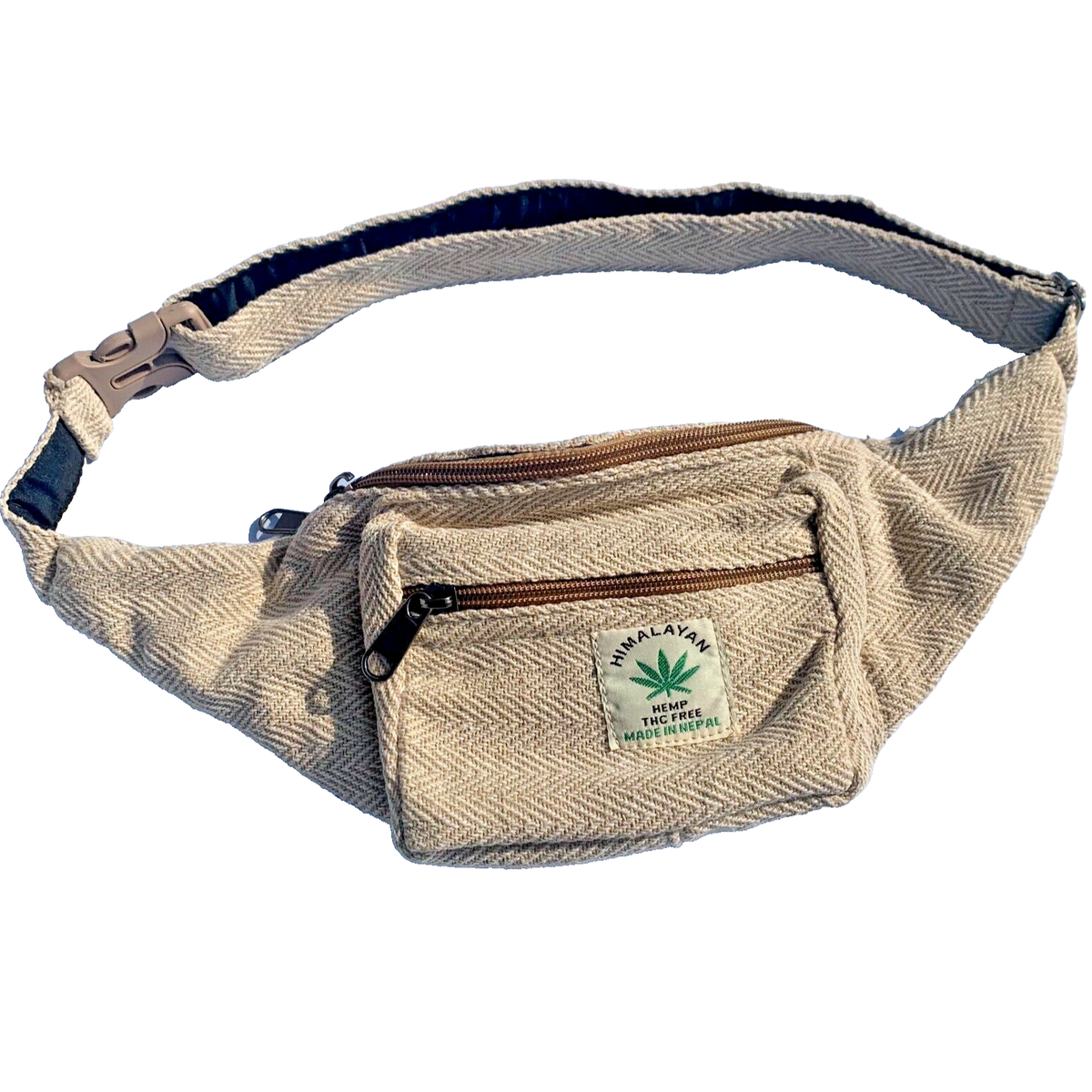 Organic Hemp Waist Bag. Unisex. Fanny Bag/Waist Bag/Money Bag 