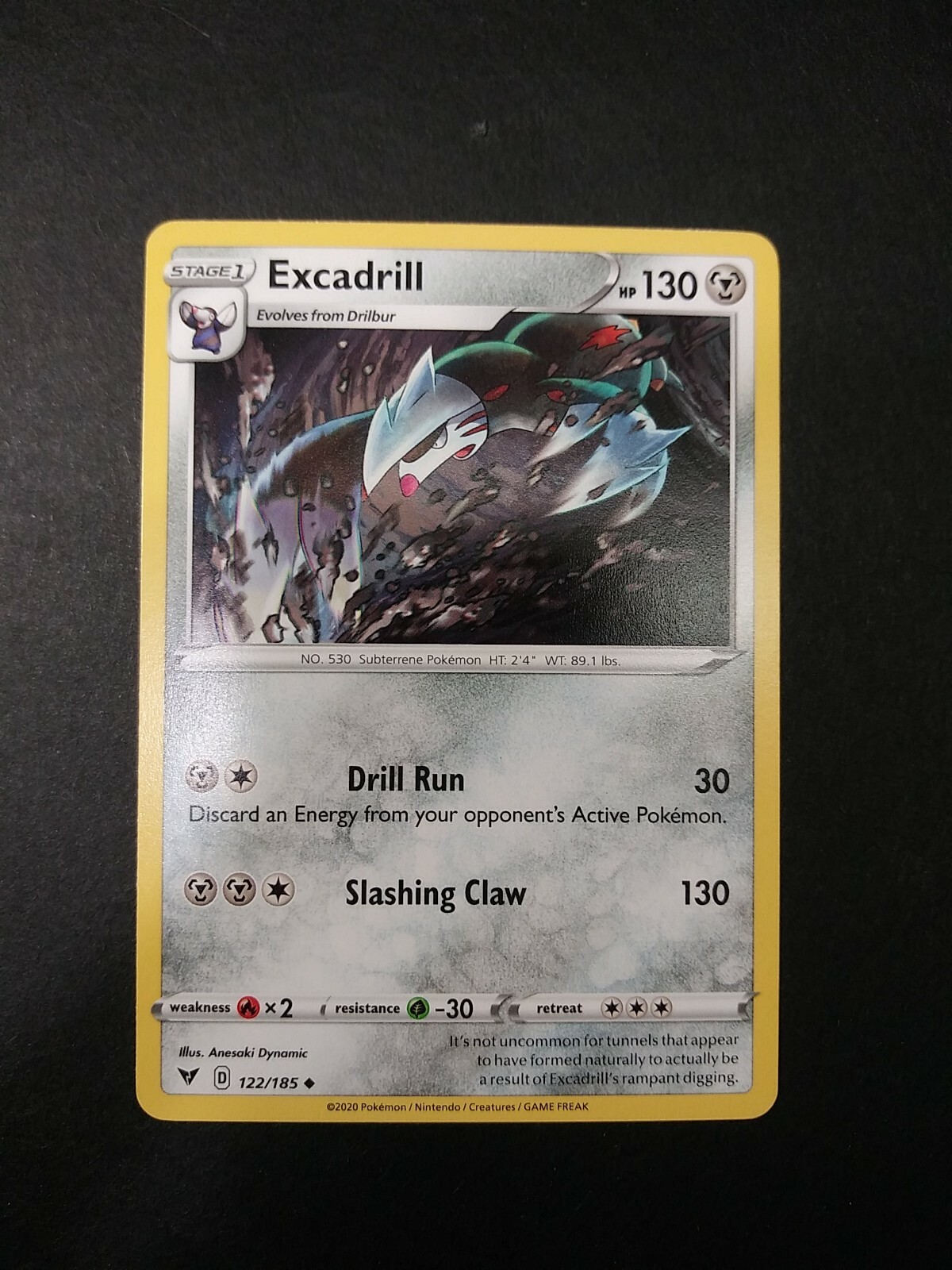 Pokemon Vivid Voltage Excadrill Uncommon Card 122/185 NM