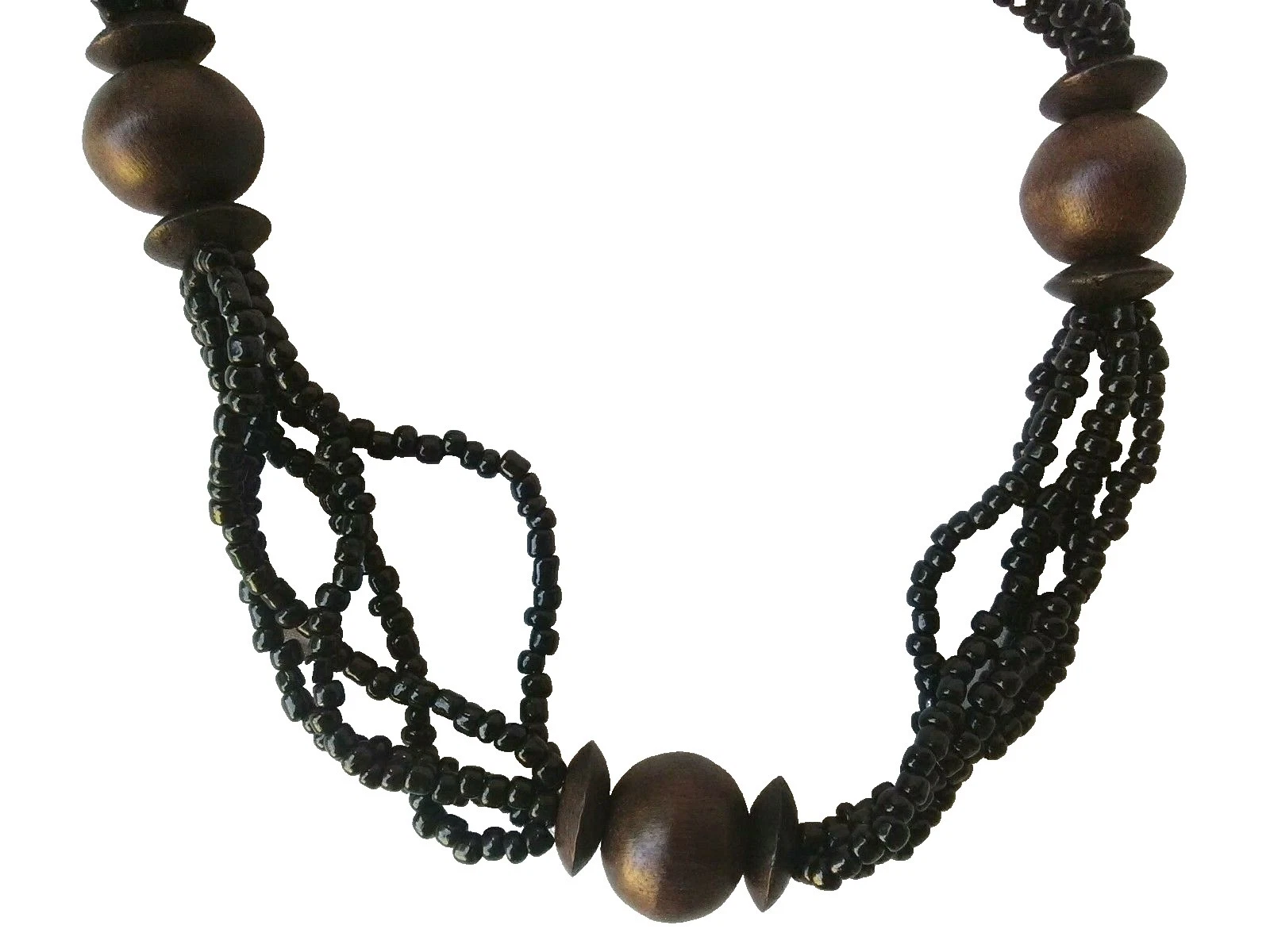 Wooden Black Choker Fashion Necklaces & Pendants