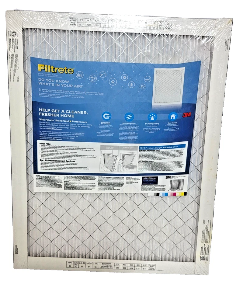 3M Filtrete 16x20x1 Smart Air Filters 3M MERV 13 MPR 1900 - Image 2 of 4