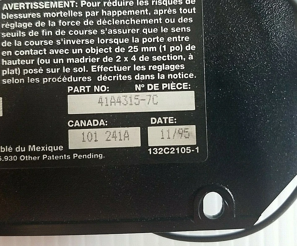 Placa de circuito Sears Craftsman botão de aprendizado vermelho 41A4315-7 - GARANTIDO para funcionar! - Imagem 2 de 4