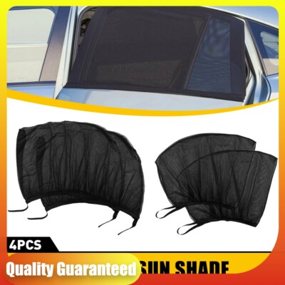 4X Car Front Rear Window Screen Sun Shade Mesh Cover Windshield Sunshade Visor