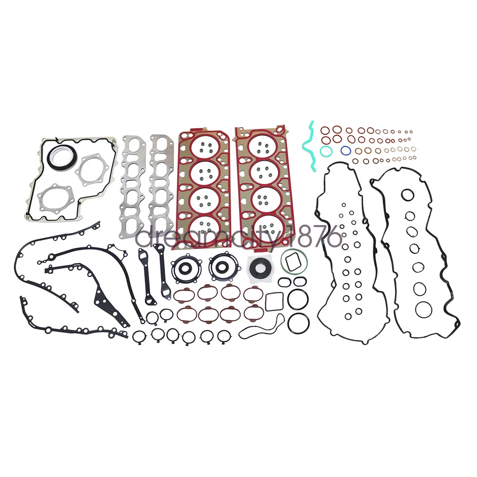 Engine Overhaul Rebuild Gasket Kit For 2007-2019 Porsche Cayenne S GTS 4.8L V8 - Image 2 of 4