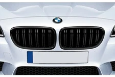 BMW 5-Series F10 Gloss Shine Black Kidney Euro Sport Front Hood Grill M M5 11-15