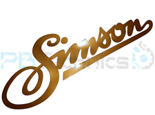 2x Pegatinas Tank Simson S51 S50 S70 S53 S83 Cobre Metálico 20 cm