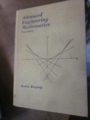 Advanced Engineering Mathematics Erwin Kreyszig Hardcover 1972 3rd Edition