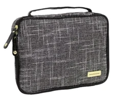 Samantha Brown Travel Vintage Tweed Jewelry/Cosmetic Organizer-Black-NWT Ki