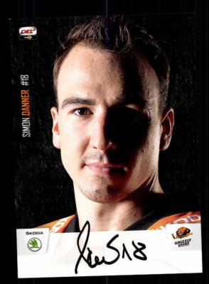 Simon Danner Autogrammkarte EHC Wolfsburg Original Signiert+A 173826
