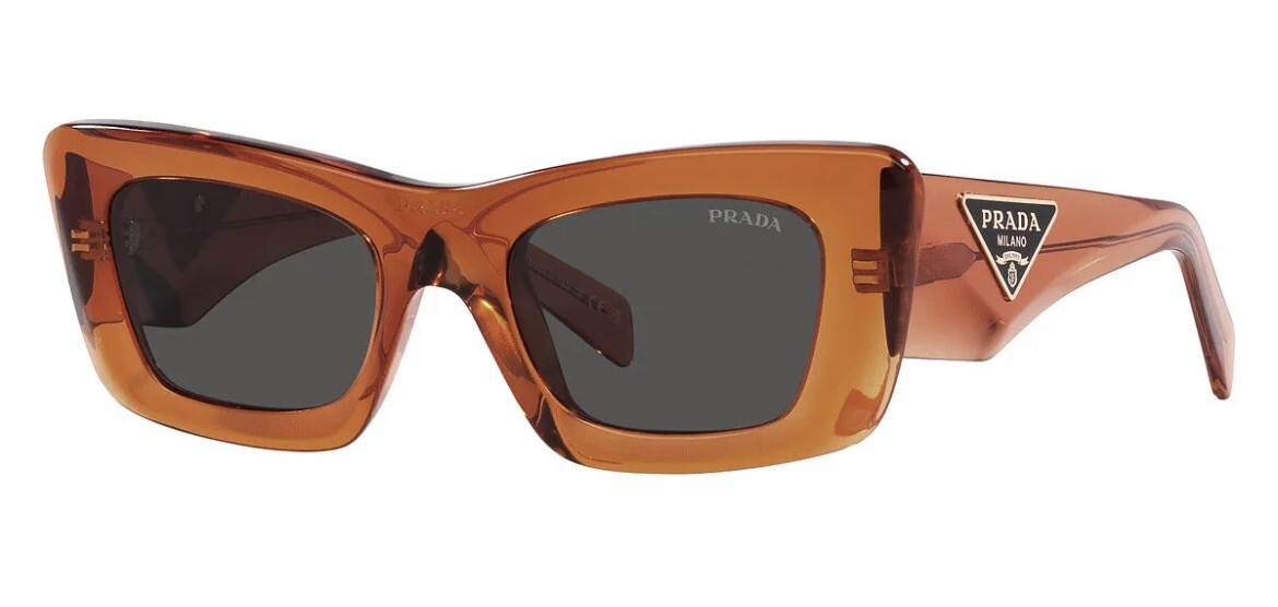 【yudai】PRADA frosted sunglasses Prada PR 06YS M (53 - 21) with Violet lenses and Black frame