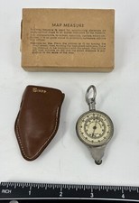 Rumpp Map Measure 536 Dest. w/ Compass Case Box Germany  Geographical Maps Scale