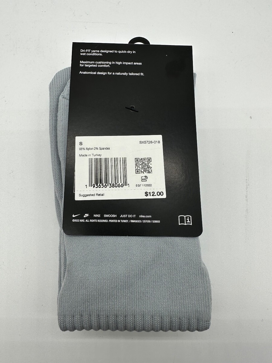 NEW ONE PAIR NIKE CLASSIC SOCCER DRI-FIT CUSHIONED KNEE HIGH NYLON