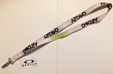 New OAKLEY FACTORY LANYARD - Worn Grey Olive Green Black - square O sunglasses