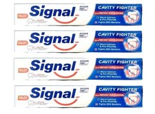 4 Boxes X 120ml Signal Toothpaste Anti Caries Cavity Fighter by Unilever 120ML