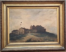 Olio su tela, senza firma, grandi dimensioni, XIX secolo