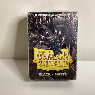 S117 Dragon Shield Japanese Matte Black 60 protective Sleeves Karten Hüllen