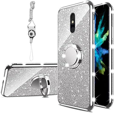 for LG Stylo 5 Case Girls Women Glitter Cute Luxury Soft TPU Silicone Clear Cove