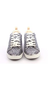 silver glitter tennis shoes